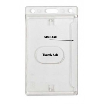 Frosted Rigid Plastic Dispenser Vertical -w/Slot - 100 pack